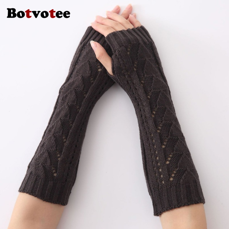 Botvotee untuk Wanita, Sarung  - Fingerless Glove Knit ulasan dan harga