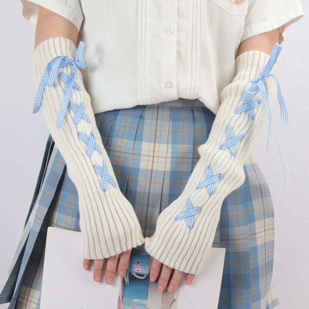 2024 Sarung Tangan Rajut Wanit - Fingerless Glove Knit ulasan dan harga