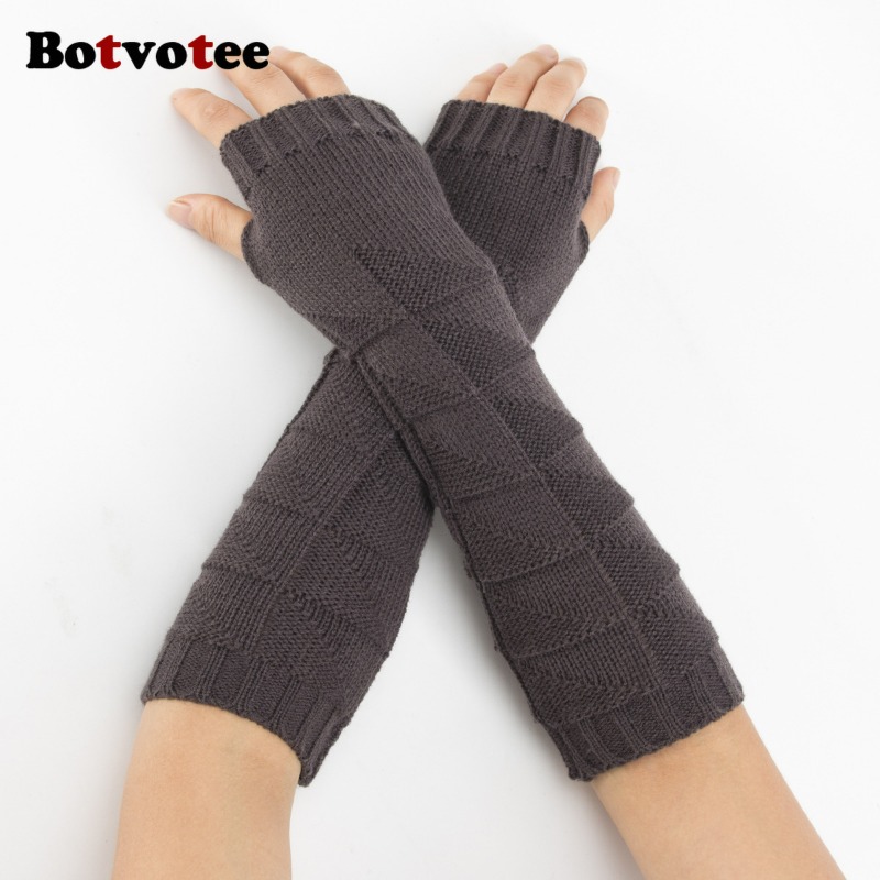 Botvotee Y2k Sarung Tangan Raj - Fingerless Glove Knit ulasan dan harga