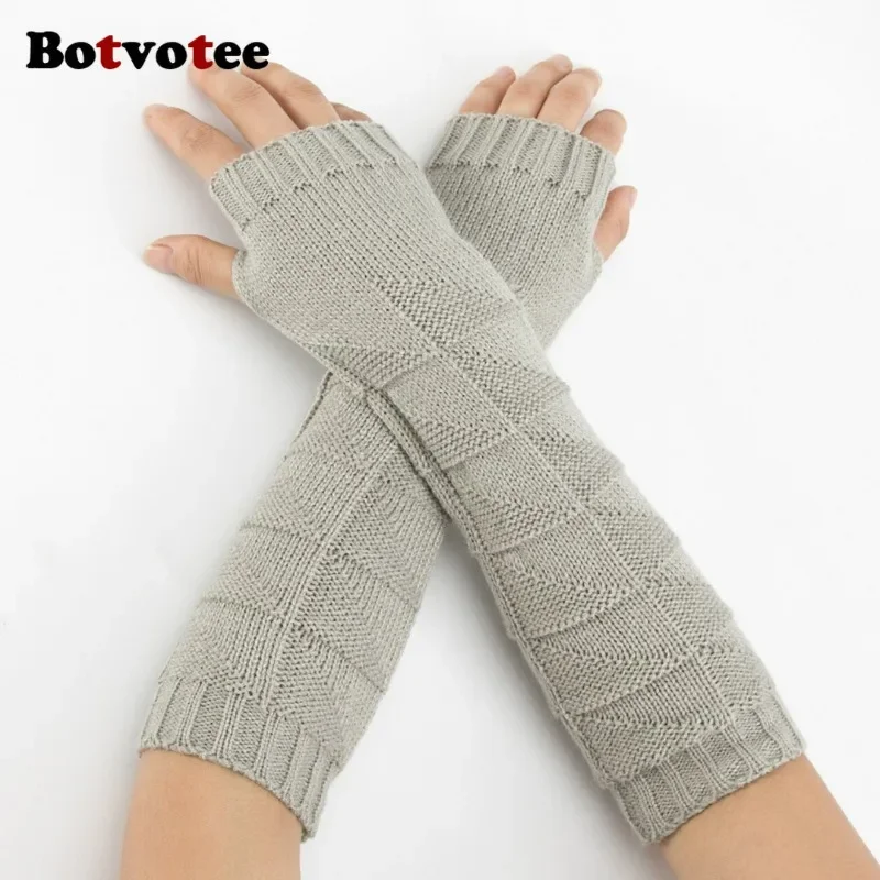 Botvotee Y2k Sarung Tangan Raj - Fingerless Glove Knit ulasan dan harga